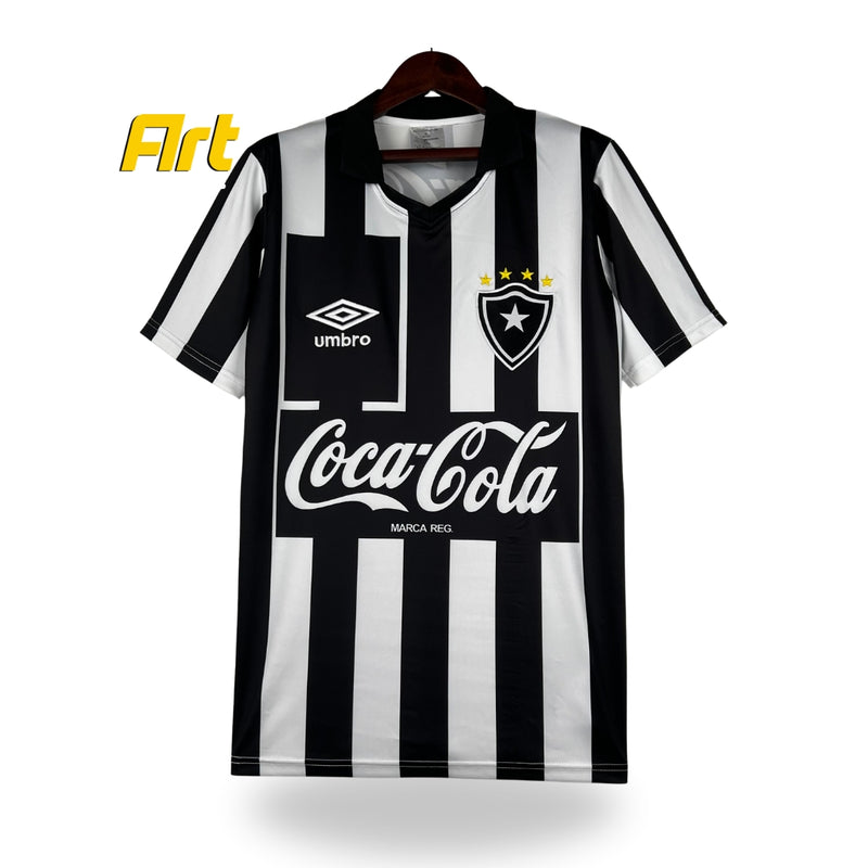 Camisa Botafogo I Home Retrô - 1992 Preto e Branco