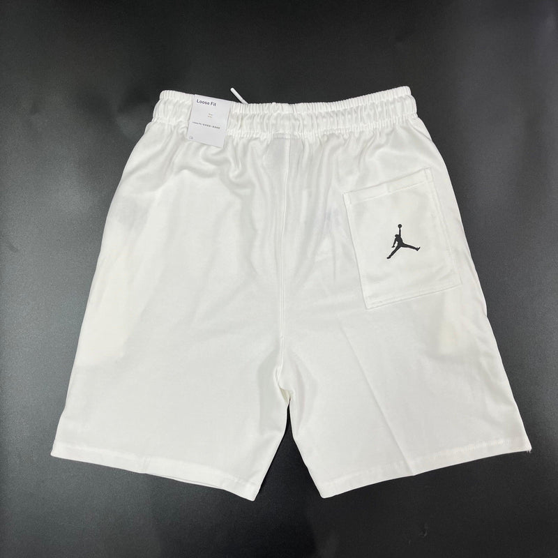 Shorts Jordan Branco Com Bolso