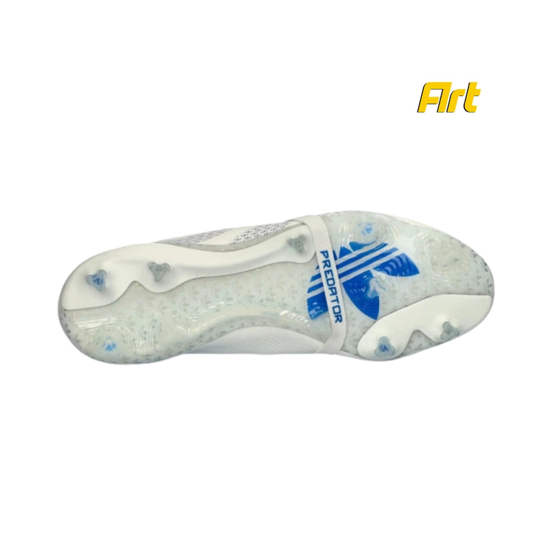 Chuteira Adidas Predator David Beckham - Branca Azul 30° Aniversário Predator Trefoil