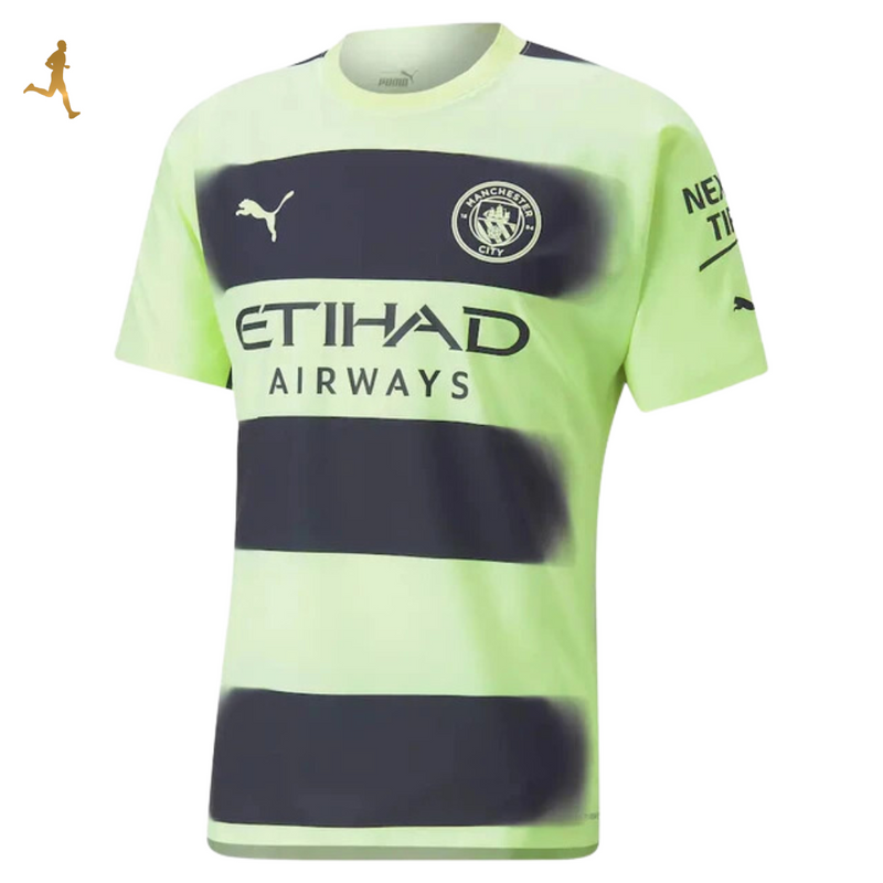 camisa-manchester-city-third-22-23-verde-preto-reserva-versão-jogador-puma-silk-emborrachado