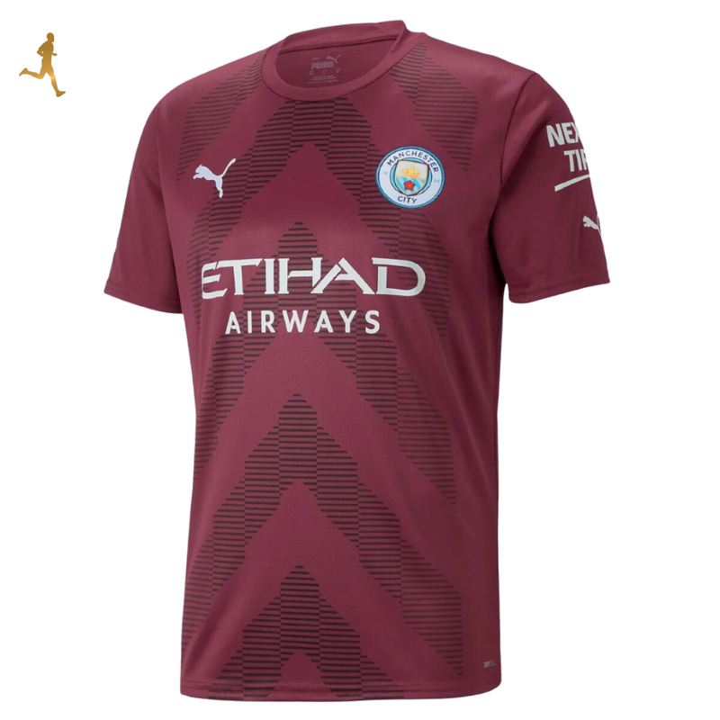 Camisa Manchester City Versão Jogador Puma Goleiro 2022/23 Vinho