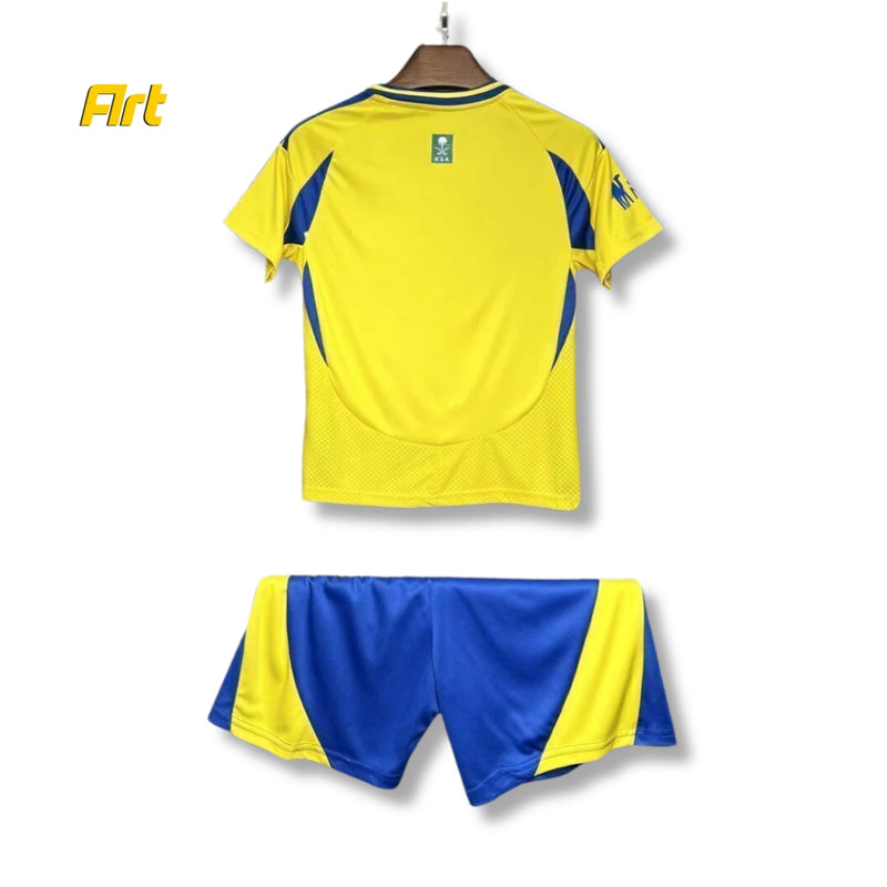 Conjunto Al Nassr Infantil Home 24/25 - Amarelo