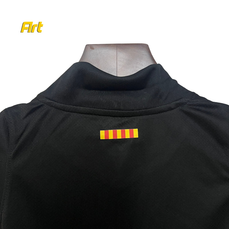 Conjunto Barcelona Infantil Away 24/25 - Preto