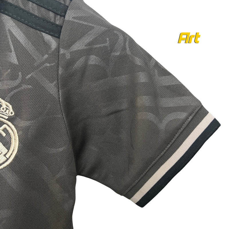 Conjunto Real Madrid Infantil Third 24/25 - Cinza