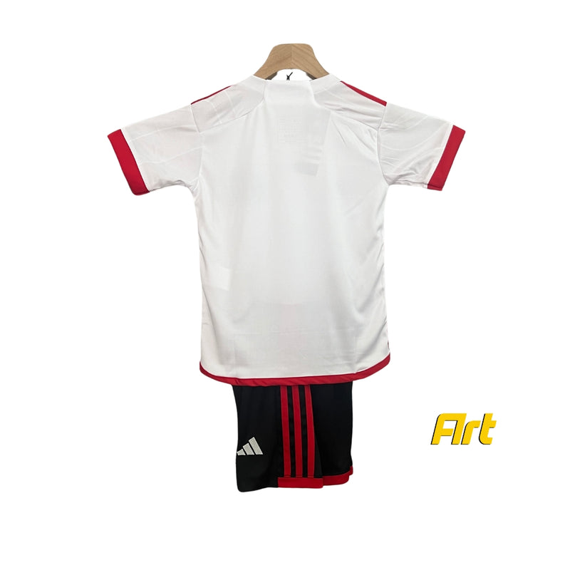 Conjunto Infantil Flamengo II Reserva 24/25 Away Adidas