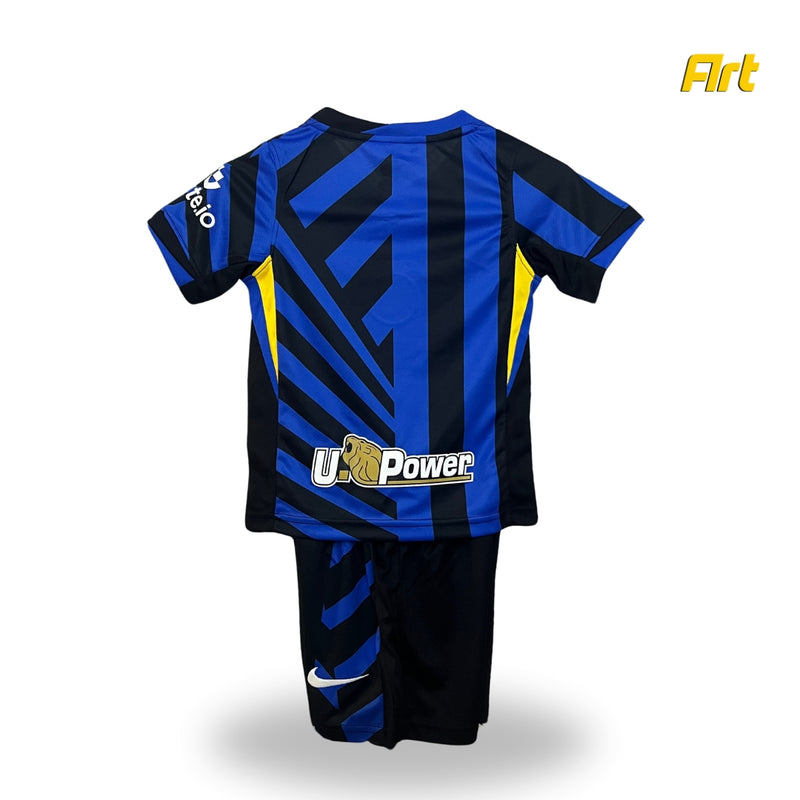 Conjunto Inter de Milão Infantil Home 24/25 - Preto e Azul