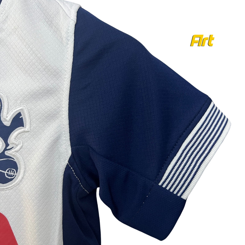 Conjunto Tottenham Infantil Home 24/25 - Branco