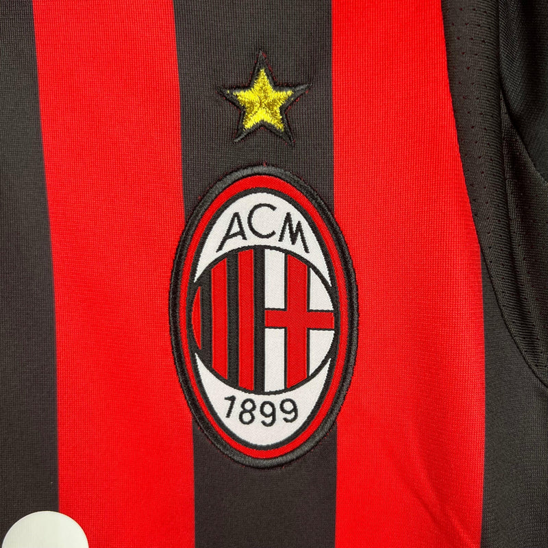 Camisa Retrô Milan Manga Longa Adidas Home 2009/10