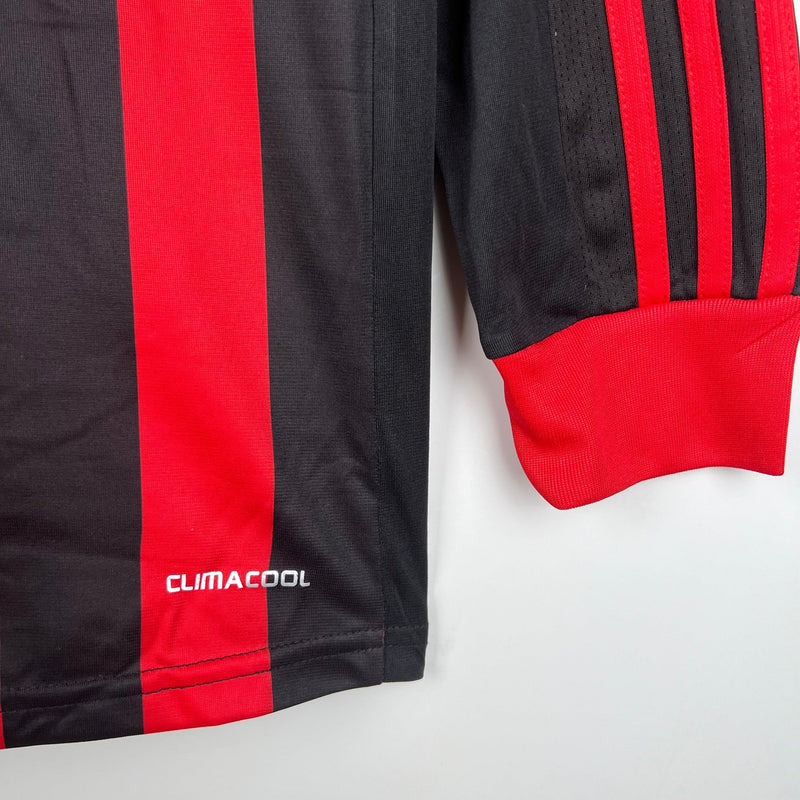 Camisa Retrô Milan Manga Longa Adidas Home 2009/10