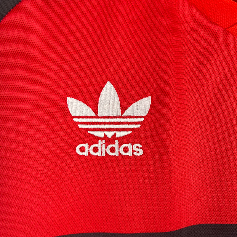 Camisa Flamengo I Retrô - Adidas 1987 Vermelho Preto Polo