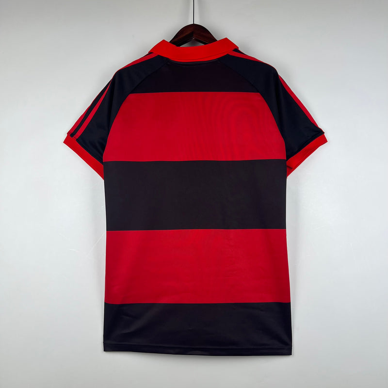 Camisa Flamengo I Retrô - Adidas 1987 Vermelho Preto Polo