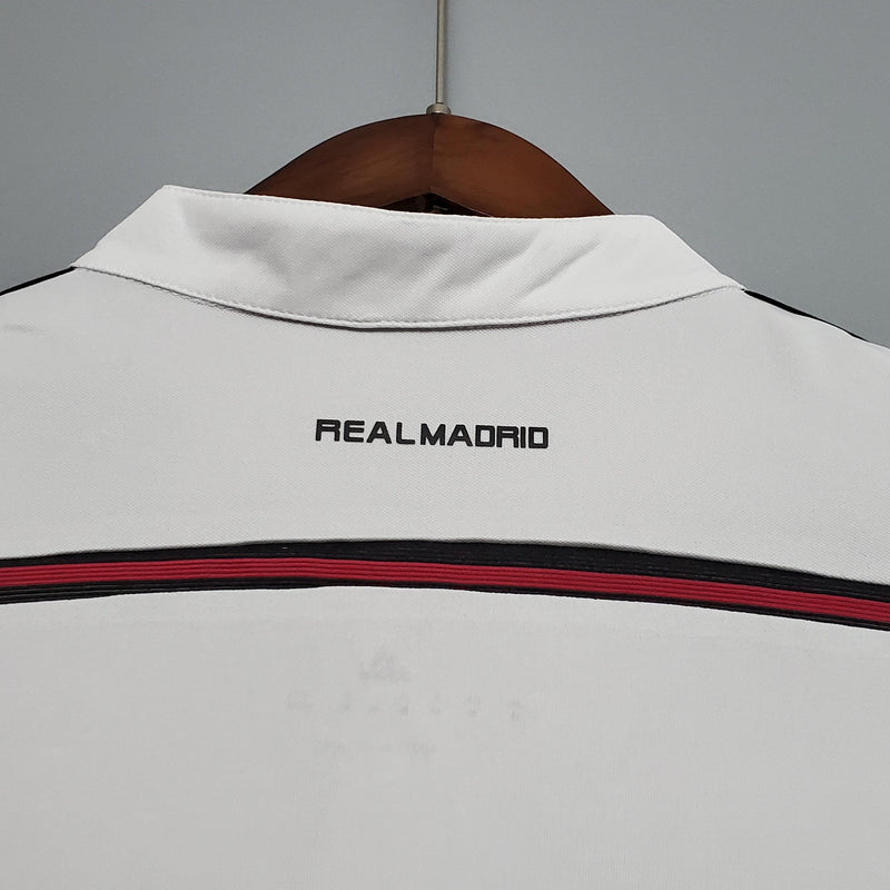 camisa-real-madrid-I-home-titular-14-15-retrô-gola-branca-botão-listras-prata-bordado-manga-curta-adizero-costas-frente