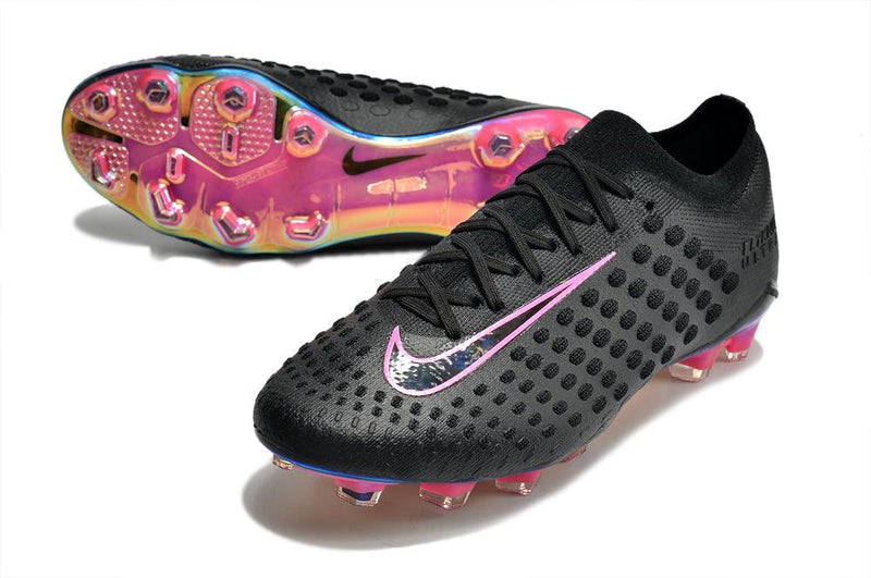 Chuteira de Campo Nike Phantom Ultra Venom FG - Preto e Rosa