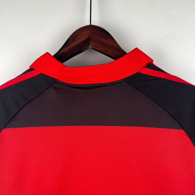 Camisa Flamengo I Retrô - Adidas 1987 Vermelho Preto Polo