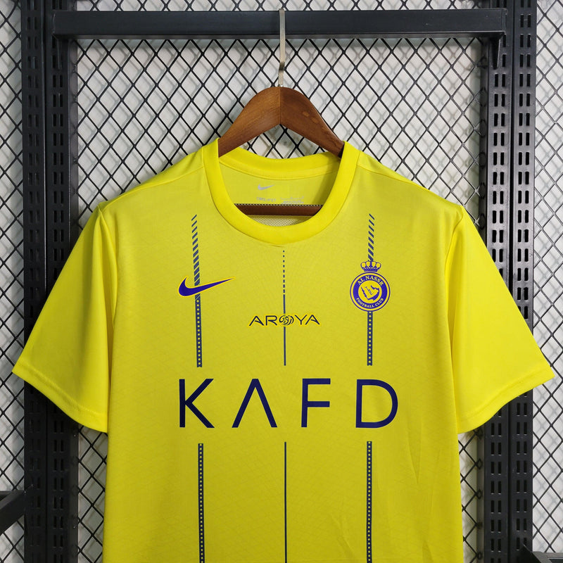 camisa-al-nassr-home-nike-23-24-torcedor-azul-escuro-amarelo-cristiano-ronaldo-cr7-talisca-arabia-amarelo