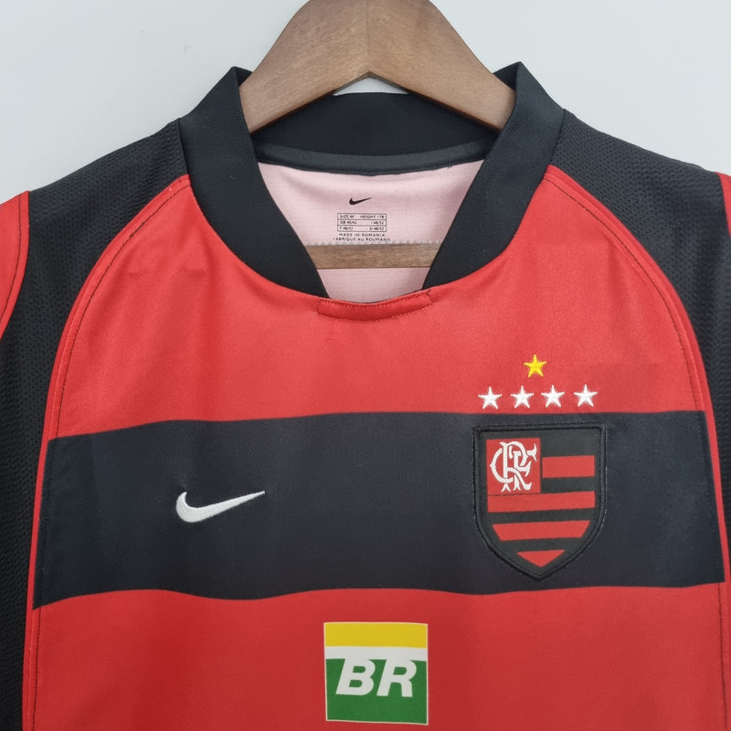 Camisa Flamengo I Retrô - 2003/2004 Nike Vermelha e Preta