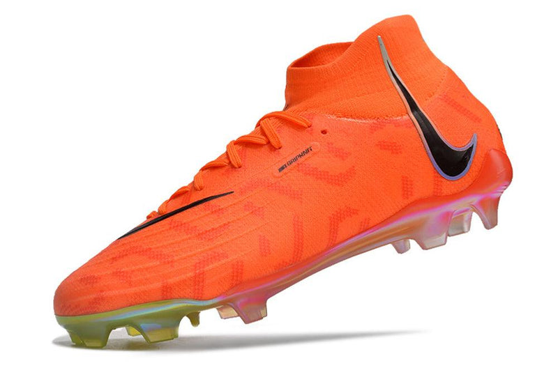 Chuteira de Campo Nike Panthom Luna Elite - Laranja Preto e Verde