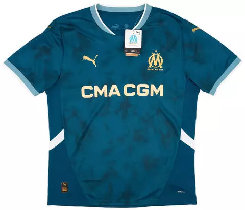 Camisa Olympique Marseille Away 24/25 - Torcedor Puma Masculina - Azul