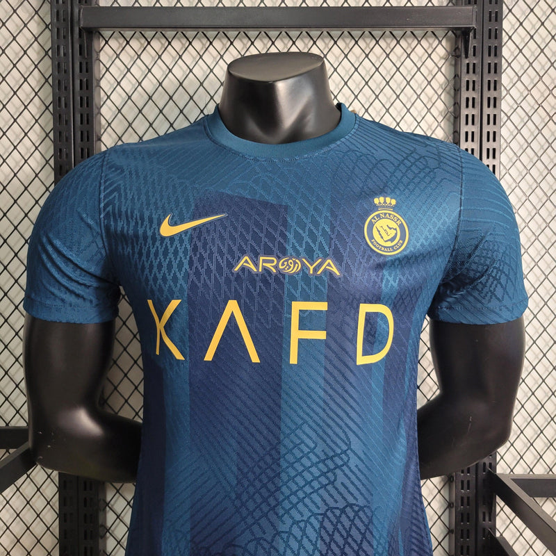 Camiseta Al Nassr FC Versão Jogador Azul Away 23/24