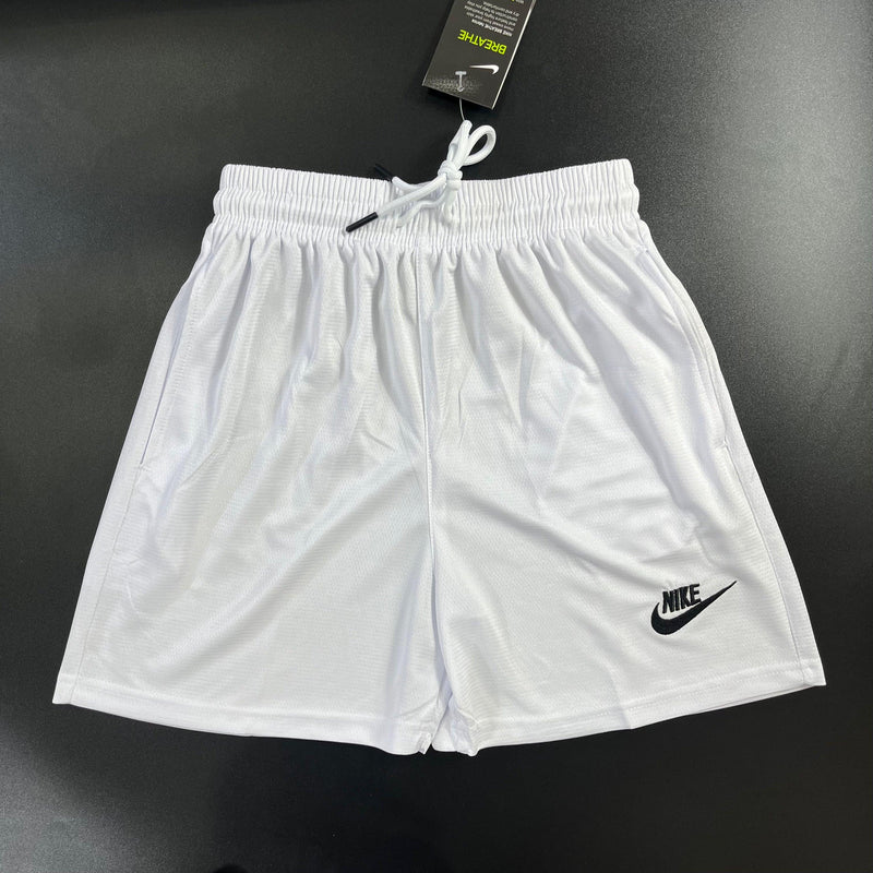 Shorts Academia Nike Branco Com Bolso