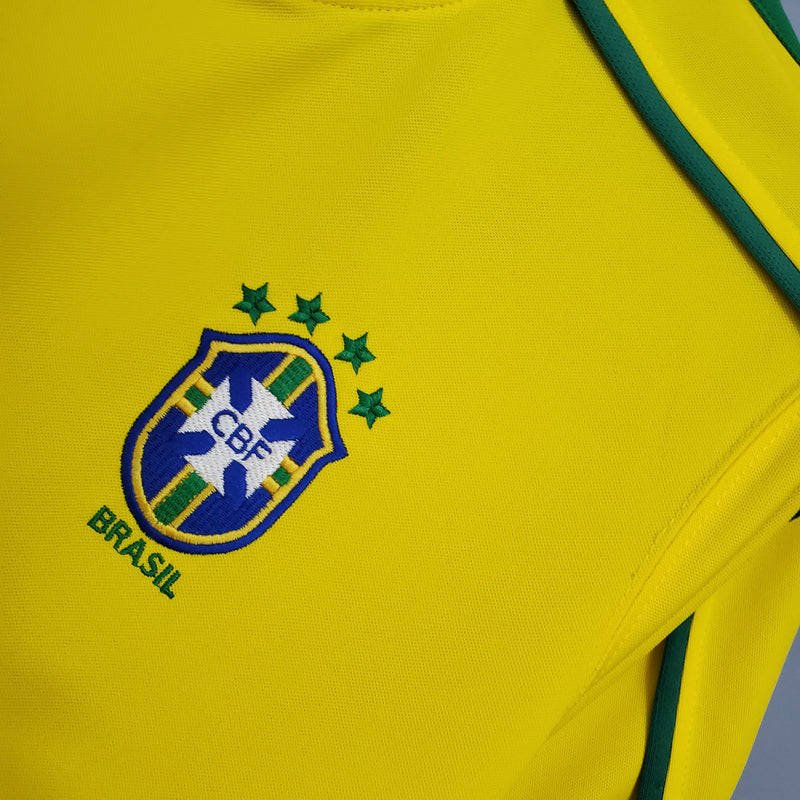 Camisa Retrô Brasil I Titular - Nike Home 1998 Amarela