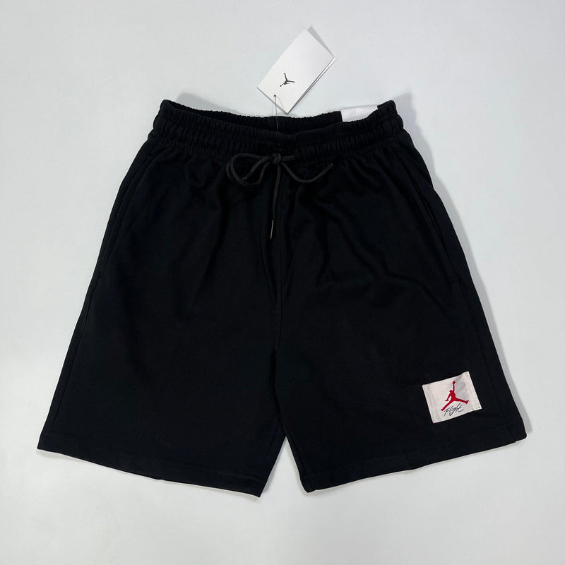 Shorts Casual Preto com Jordan Vermelho Com Bolso