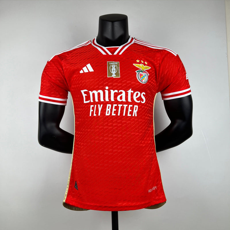 Camisa Benfica Versão Jogador Adidas Home Vermelha 2023/24