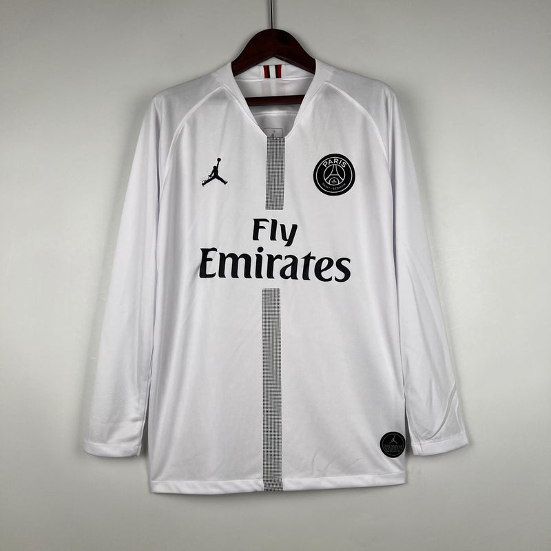 Camisa Retrô Manga Longa Nike Jordan PSG 18/19 Black