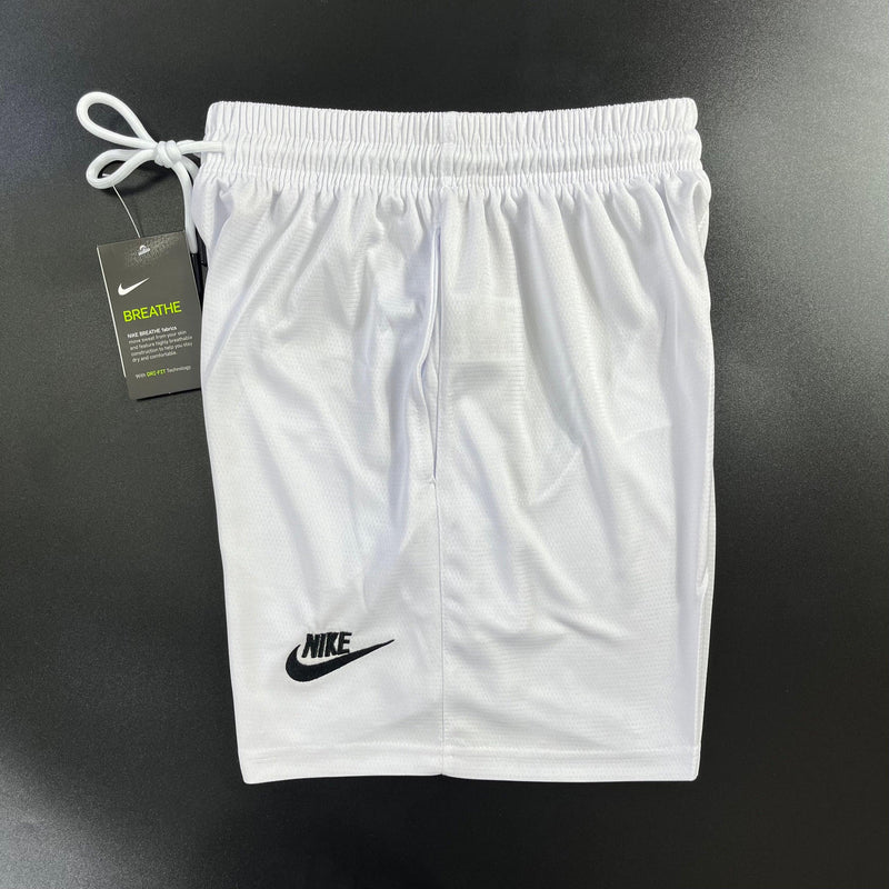 Shorts Academia Nike Branco Com Bolso