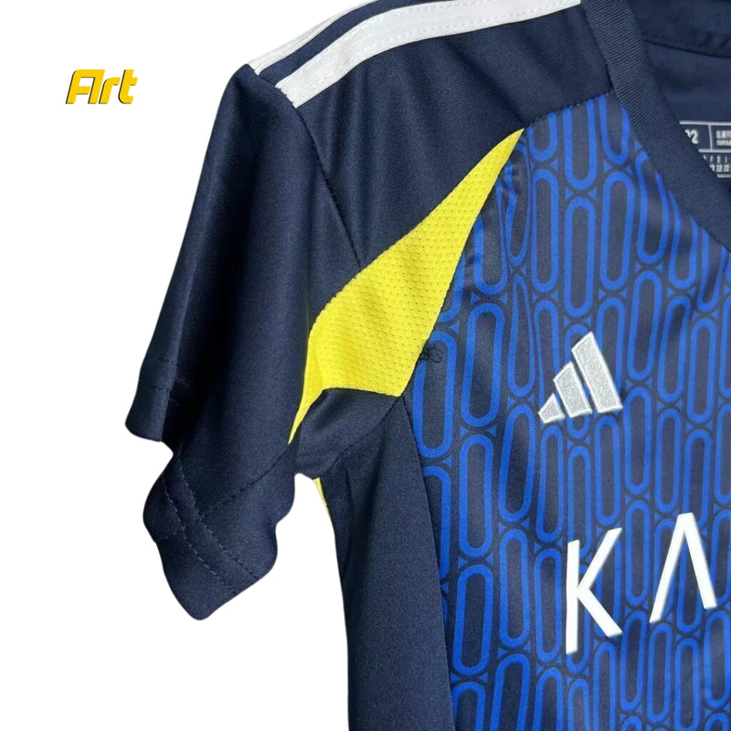 Conjunto Al Nassr Infantil Away 24/25 - Azul