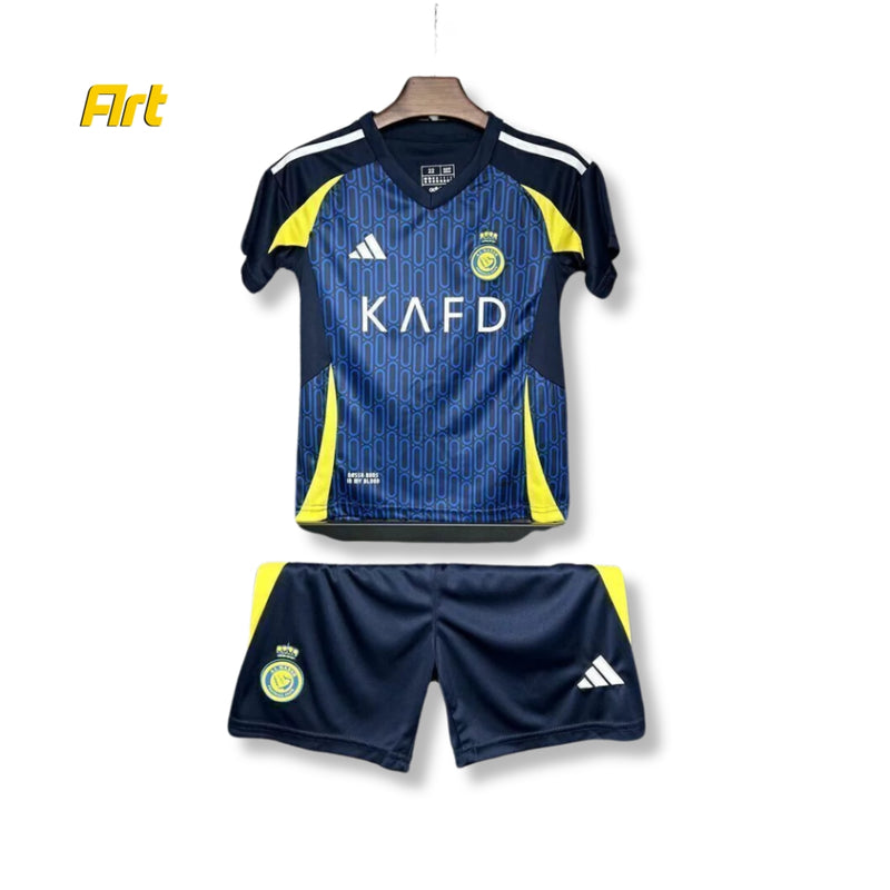 Conjunto Al Nassr Infantil Away 24/25 - Azul