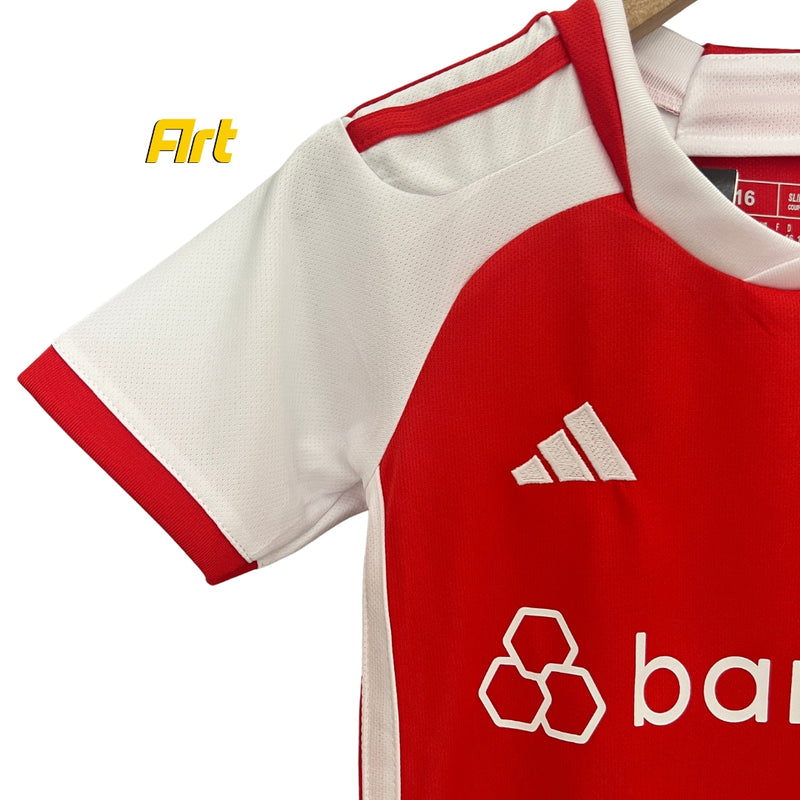 Conjunto Infantil Internacional I Titular 24/25 - Home Adidas Vermelho