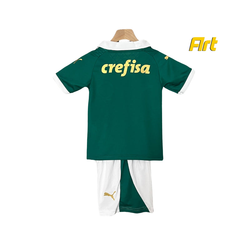 Conjunto Infantil Palmeiras I Titular 24/25 - Home Puma Verde