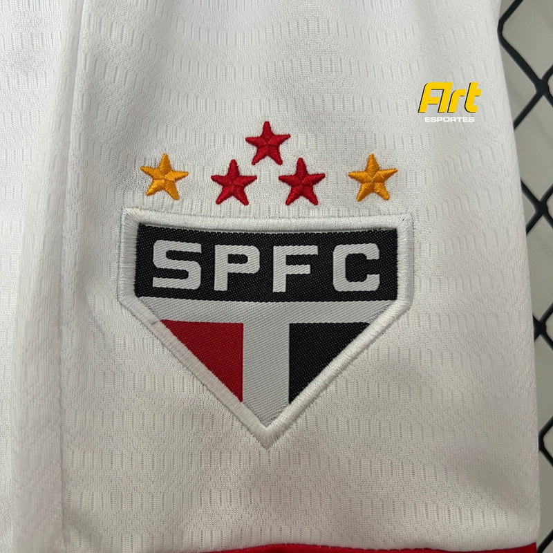 Conjunto Infantil São Paulo I Titular 24/25 - Home NB Branca