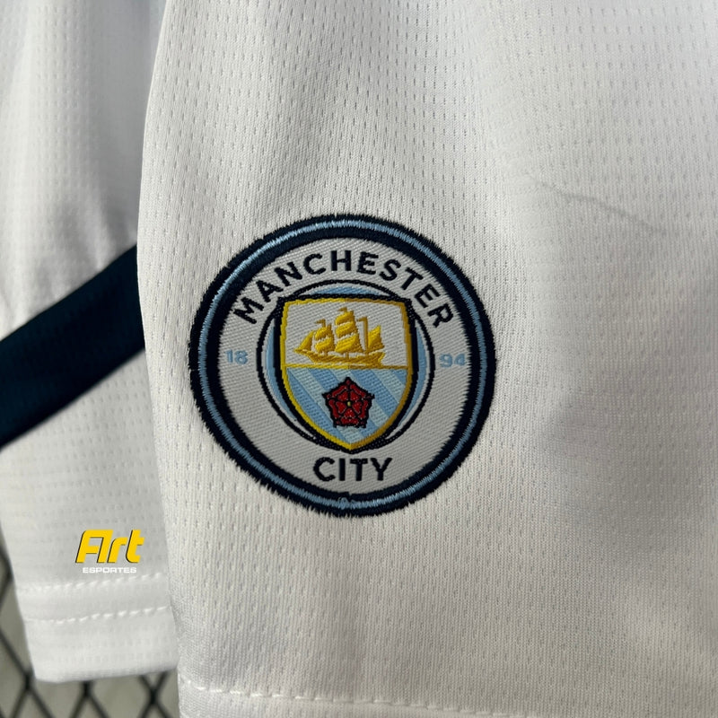 Conjunto Manchester City I Home Infantil 24/25 - Azul