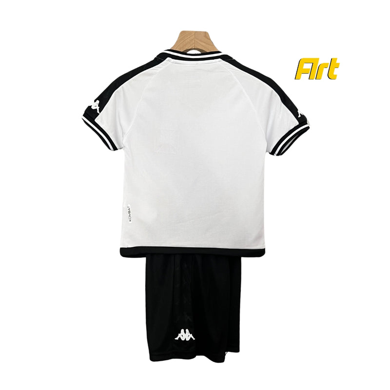 Conjunto Infantil Vasco II Reserva 24/25 - Away Kappa Branco