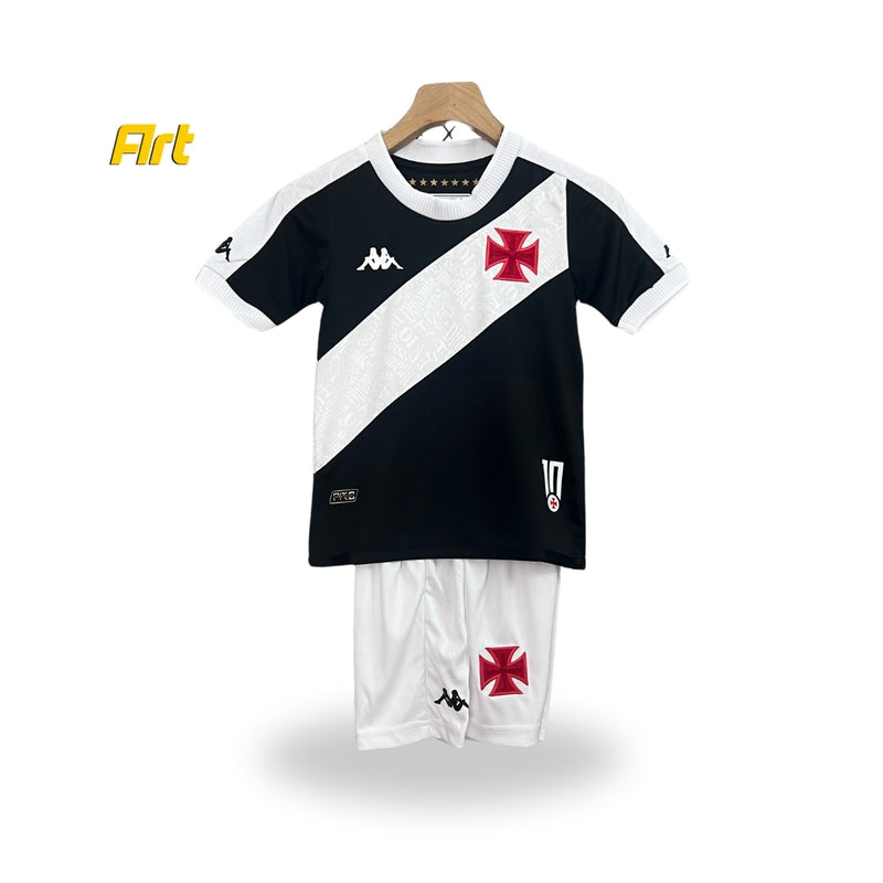 Conjunto Vasco da Gama Infantil I Home 24/25 - Preto