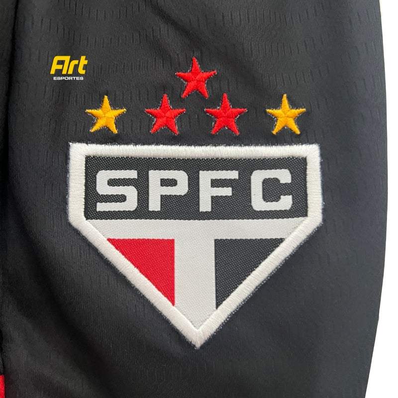 Conjunto São Paulo II Away Infantil 24/25 - Preto e Vermelho