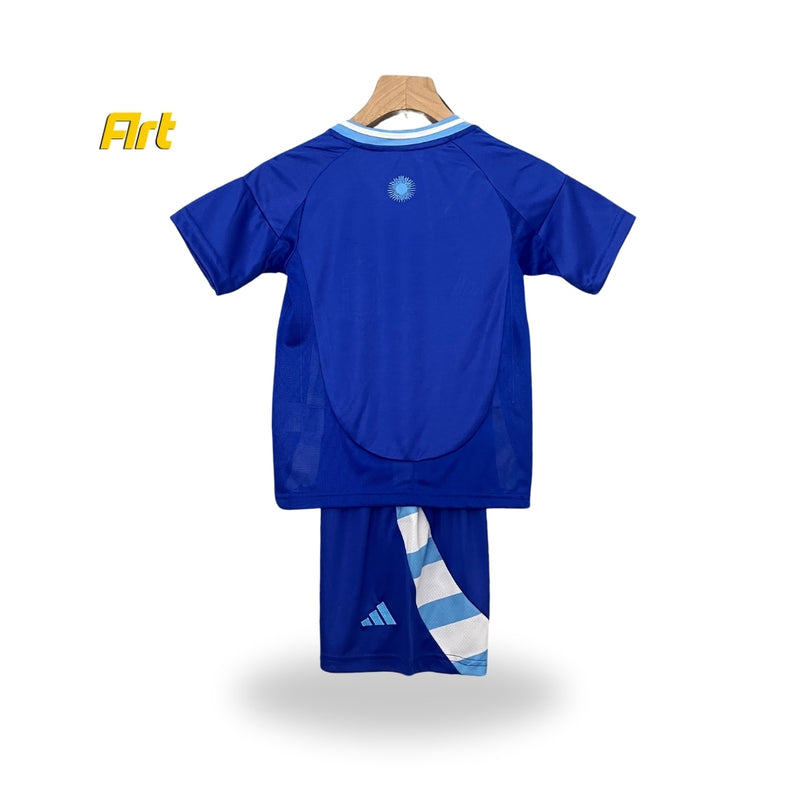 Conjunto Argentina II Away Infantil 24/25 - Azul