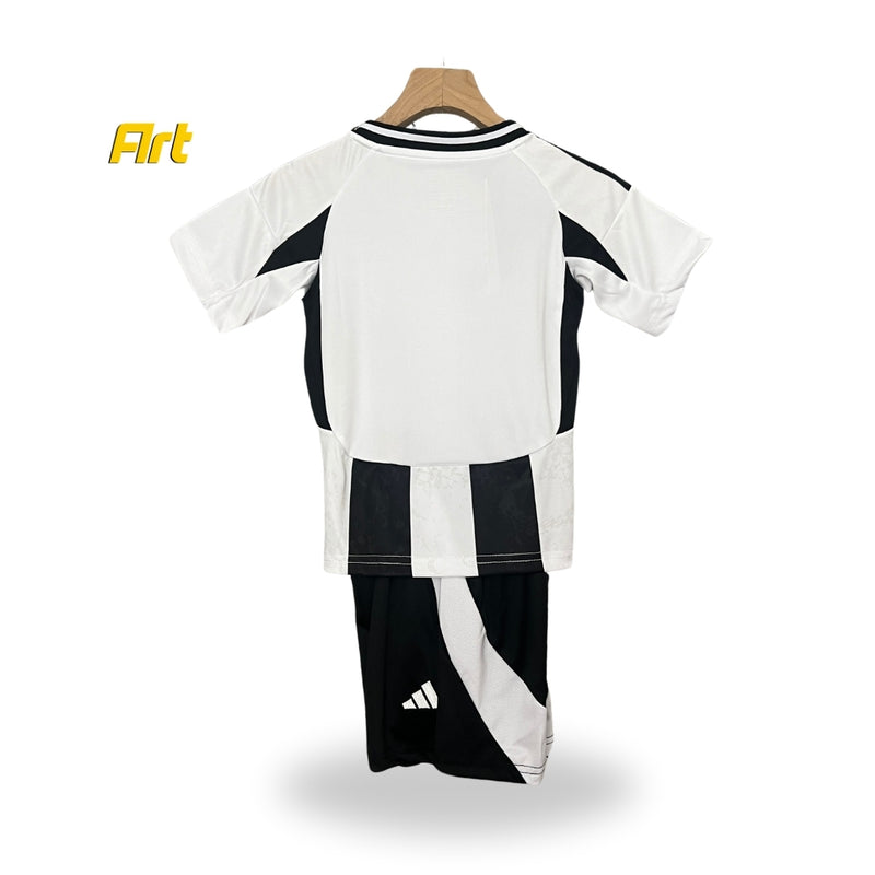 Conjunto Juventus I Home Infantil 24/25 - Preto e Branco