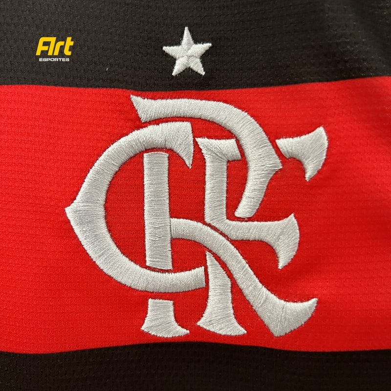 Regata Flamengo Home I 2024/25 - Vermelho e Preto