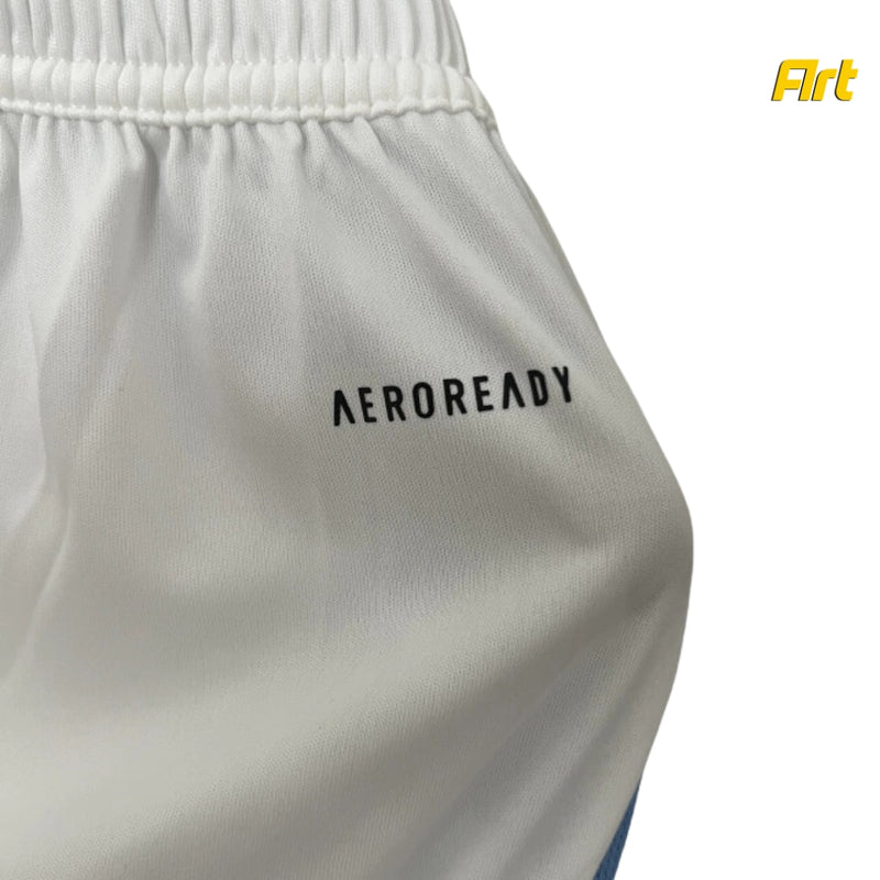 Shorts Argentina Home 2024/25 Adidas - Versão Torcedor Branco