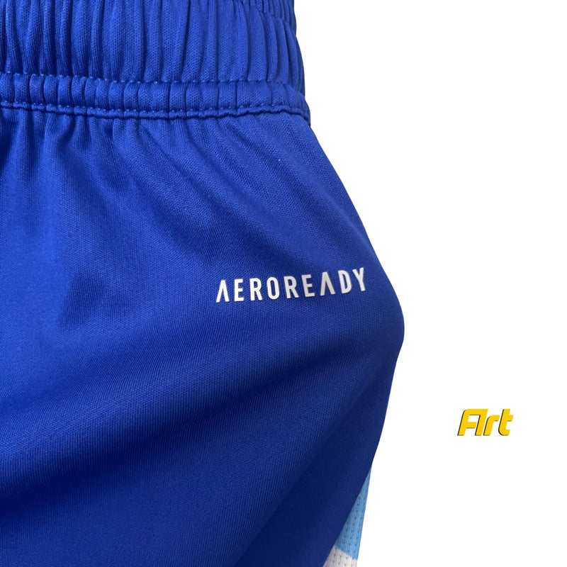 Shorts Argentina Away 2024/25 Adidas - Versão Torcedor Azul