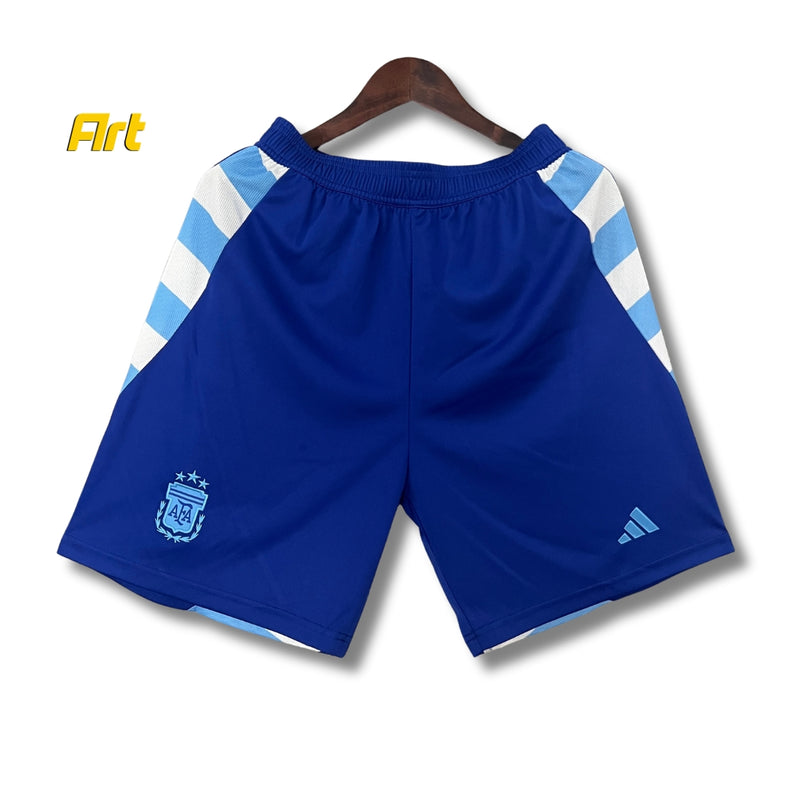 Shorts Argentina Away 2024/25 Adidas - Versão Torcedor Azul