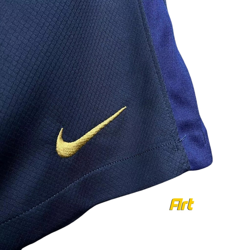 Shorts Barcelona Home 2024/25 Nike - Versão Torcedor Azul