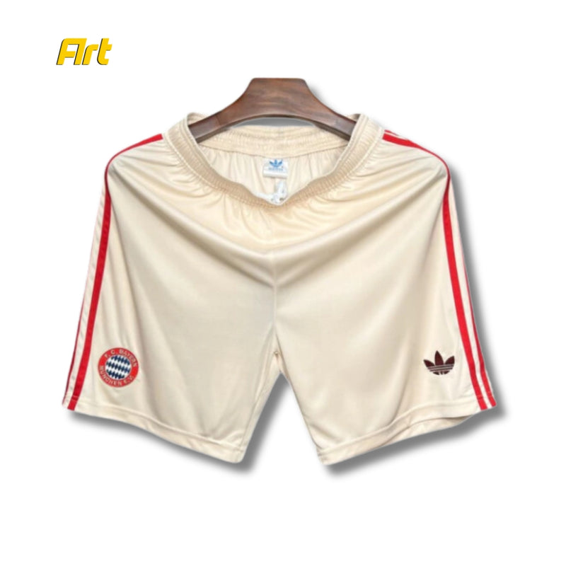 Shorts Bayern de Monique Third 2024/25 Adidas - Versão Torcedor Bege