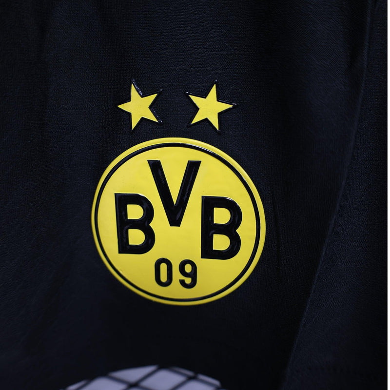 Shorts Borussia Dortmund I 24/25 Home Titular Versão Jogador Preto e Amarelo 2024/2025 - Calção Titular Home de futebol Borússia Dortmundo BVB Preto e Amarelo Puma