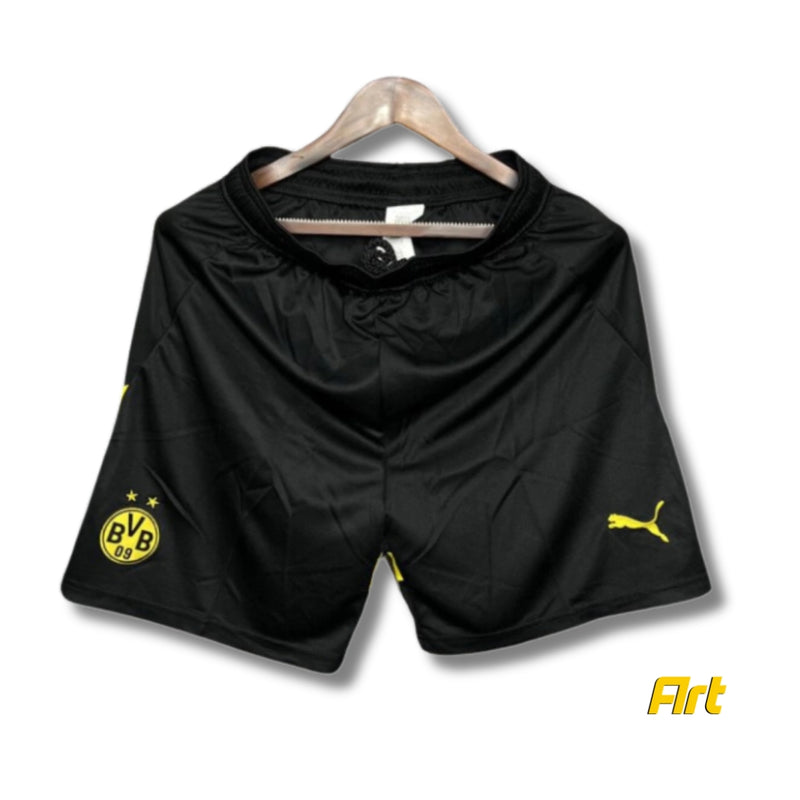 Shorts Borussia Home 2024/25 Puma - Versão Torcedor Preto