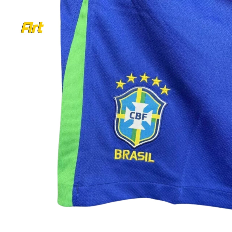 Shorts Brasil Home 2024/25 Nike - Versão Torcedor Azul