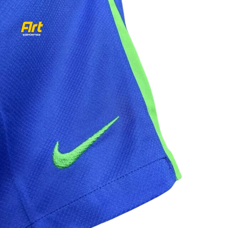 Shorts Brasil Home 2024/25 Nike - Versão Torcedor Azul